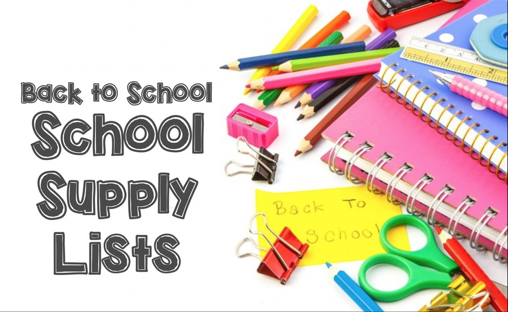 Back to School Supply Lists CeredoKenova Middle