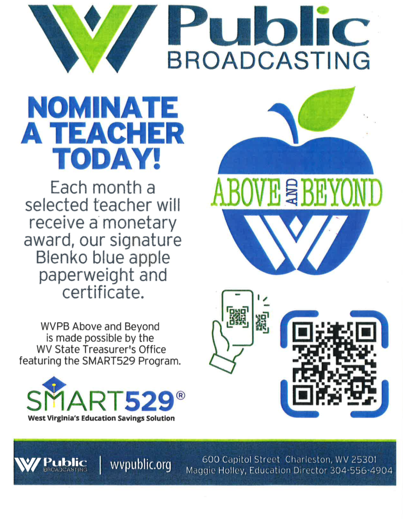 WV Public Broadcasting Nominate a Teacher
