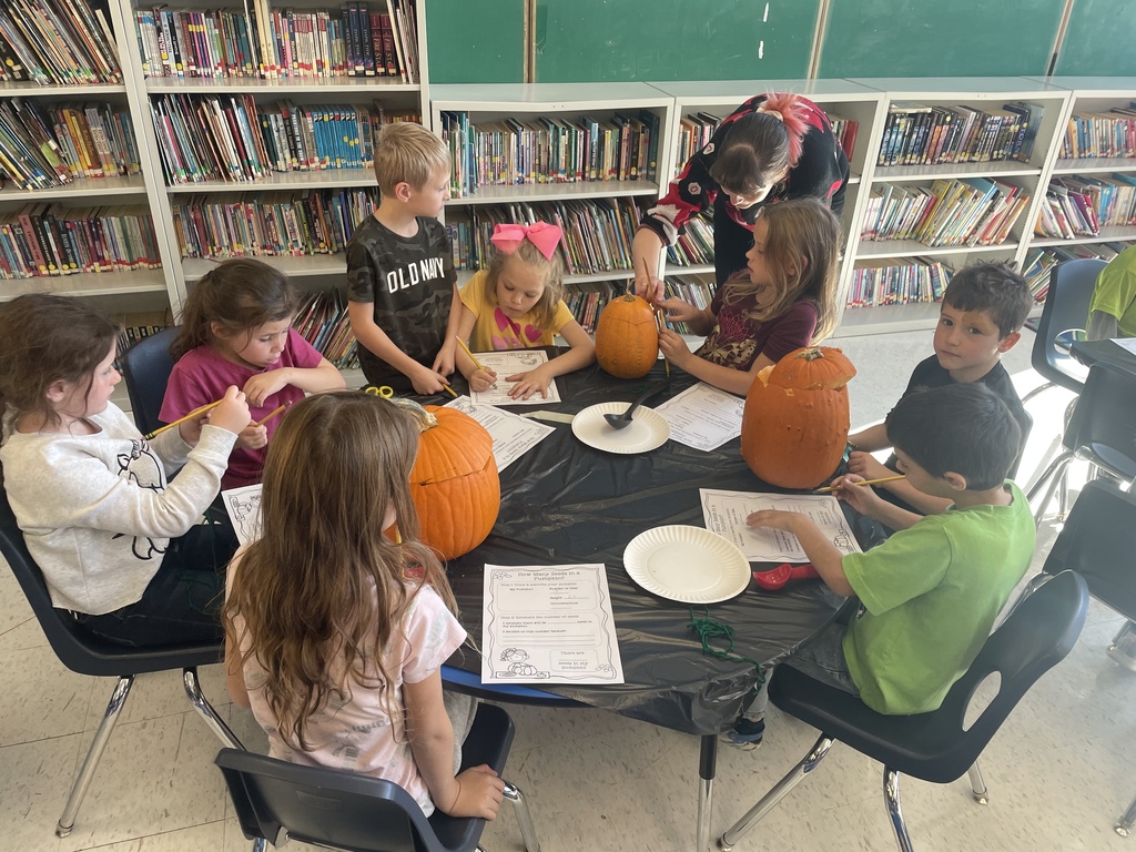 Pumpkin lesson at Lavalette Elementary School